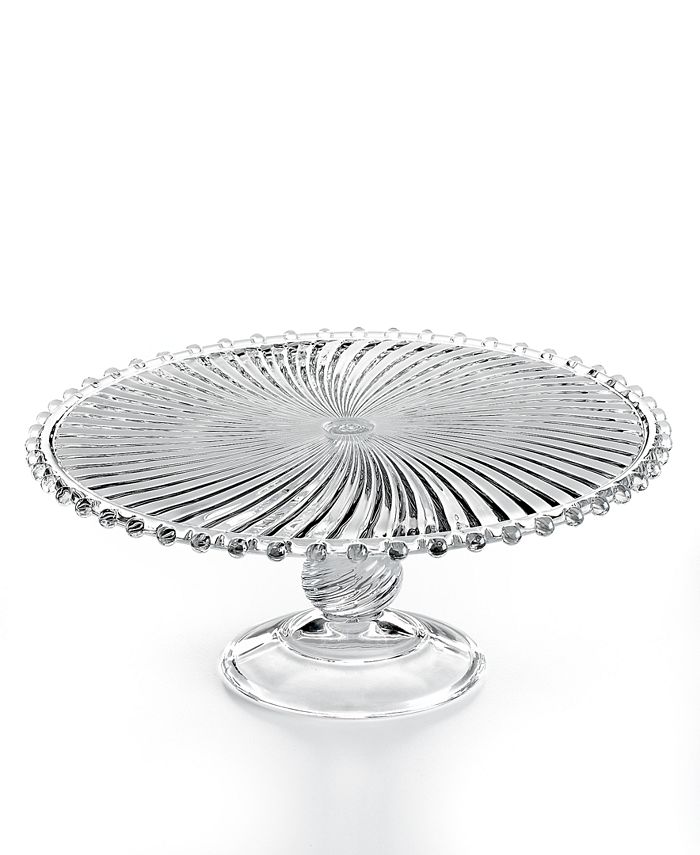 Martha Stewart Collection CLOSEOUT! Glassware, Swirl Cake Stand Macy's