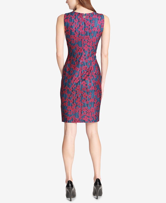 Tommy Hilfiger Heartland Floral Scuba Crepe Dress - Macy's