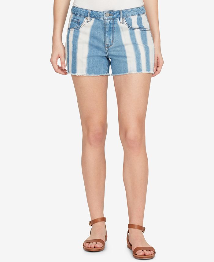 WILLIAM RAST Perfect Ripped Cotton Denim Shorts Macy s