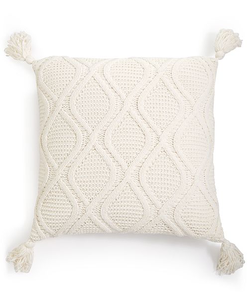 Martha Stewart Collection SweaterKnit Chenille 20" Square Decorative