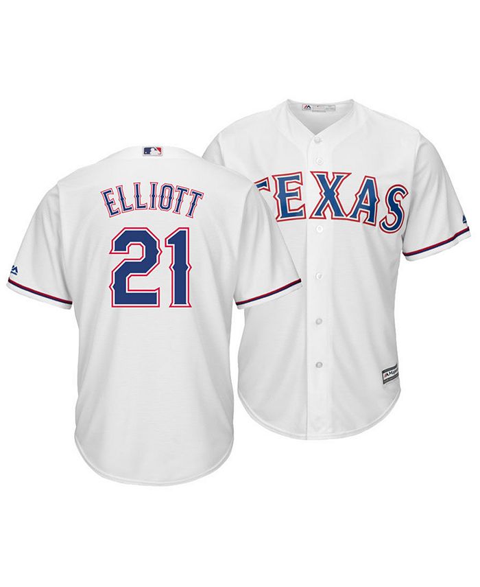 Men's Majestic White Texas Rangers Official Cool Base Jersey