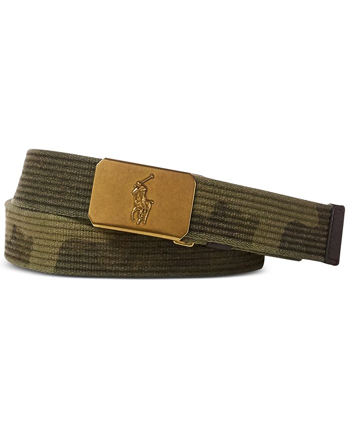 Polo Ralph Lauren Men's Camouflage Webbed Belt - Macy's