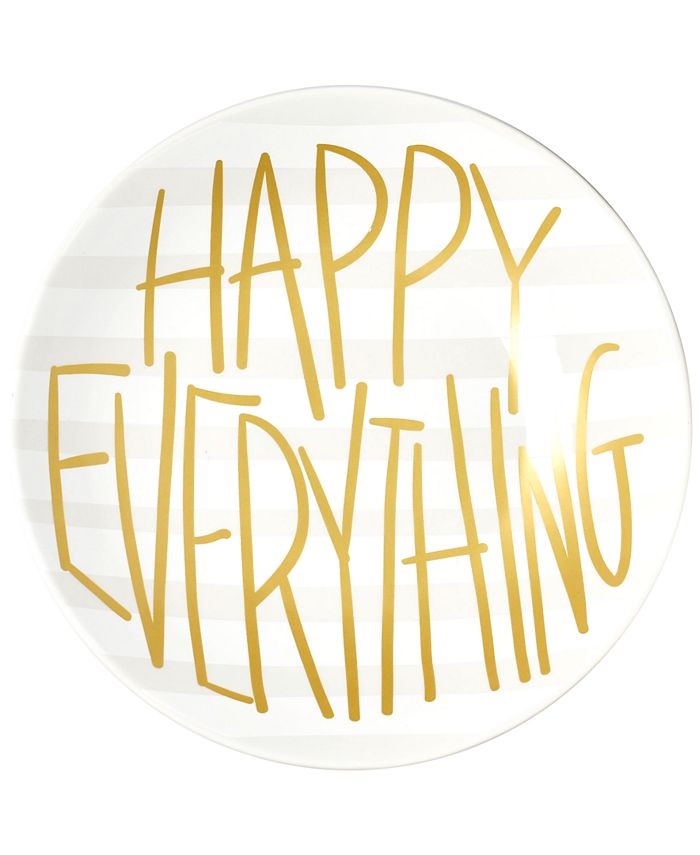 Happy Everything - Black Small Dot  Pasta Bowl