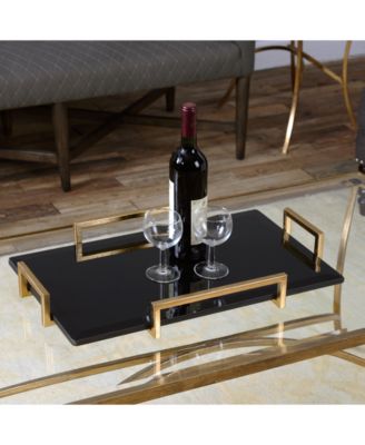 Ettore Black Glass Tray