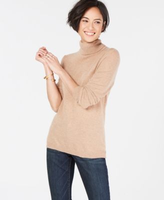 Charter Club Pure Cashmere Turtleneck Sweater in Regular Petite Sizes Created for Macy s Macy s