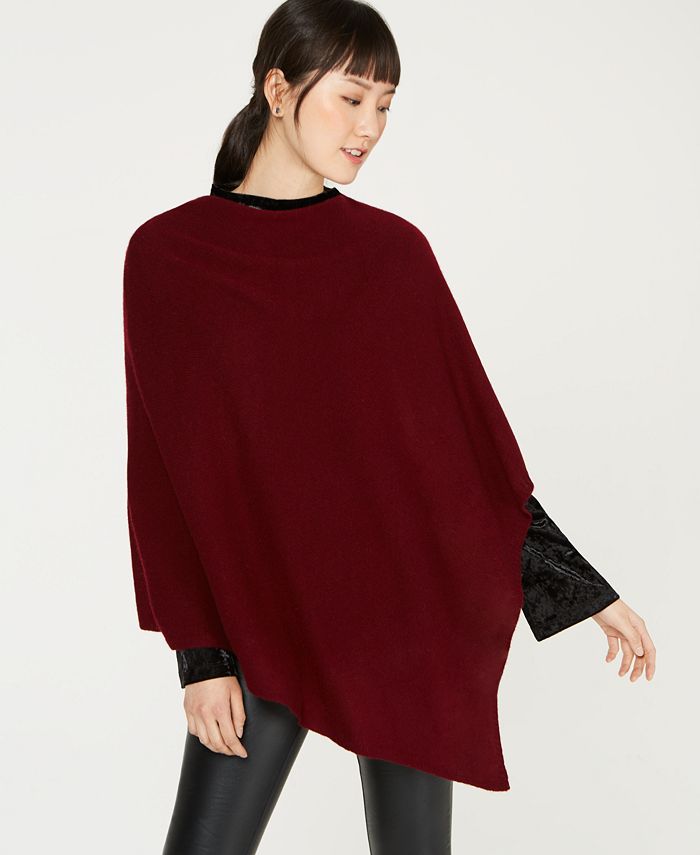 Cashmere poncho macys shop