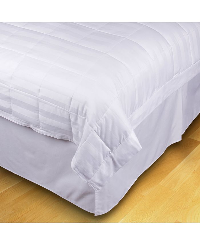 EcoPure Quilted Stripe Jacquard King DownAlternative Blanket Macy's