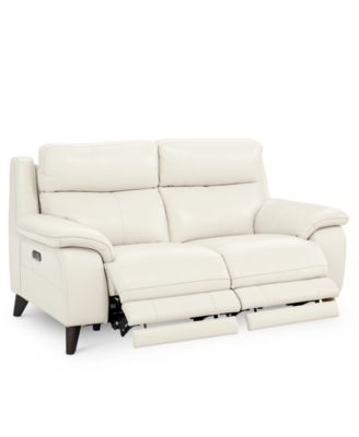 leather electric loveseat