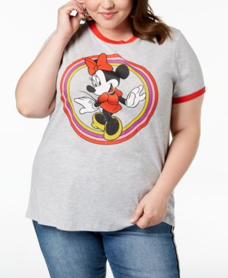Mad Engine - Plus Size Minnie Mouse Graphic-Print T-Shirt