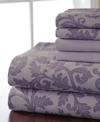 Elite Home - 600-Thread Count 6-Pc. White King Sheet Set