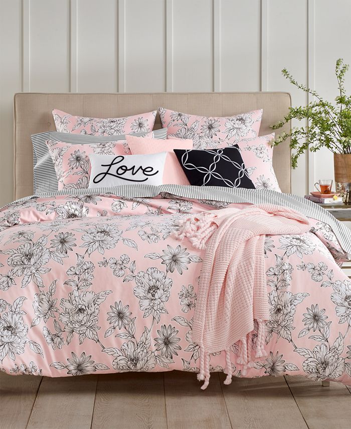 Charter Club Floral 3Pc. Full/Queen Comforter Set, Created for Macy's
