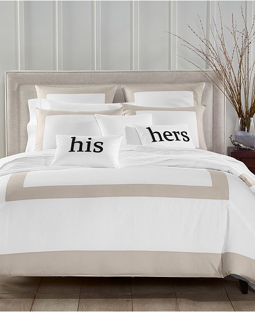 Charter Club Colorblock Black 2 Pc Twin Comforter Set Created