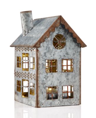 Martha Stewart Collection Iron Led Christmas House, Created For Macy's 