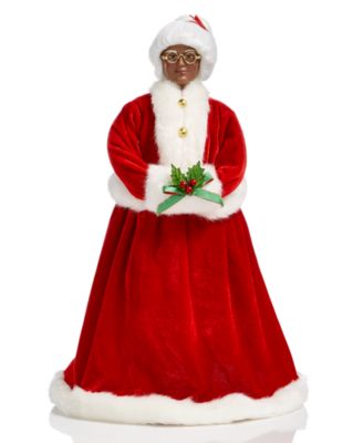 Holiday Lane Standing African American Claus, Created for