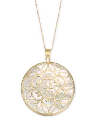 mother of pearl medallion