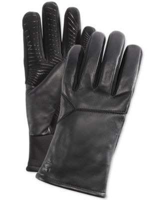 UR Men's Stretch Leather Gloves - Macy's