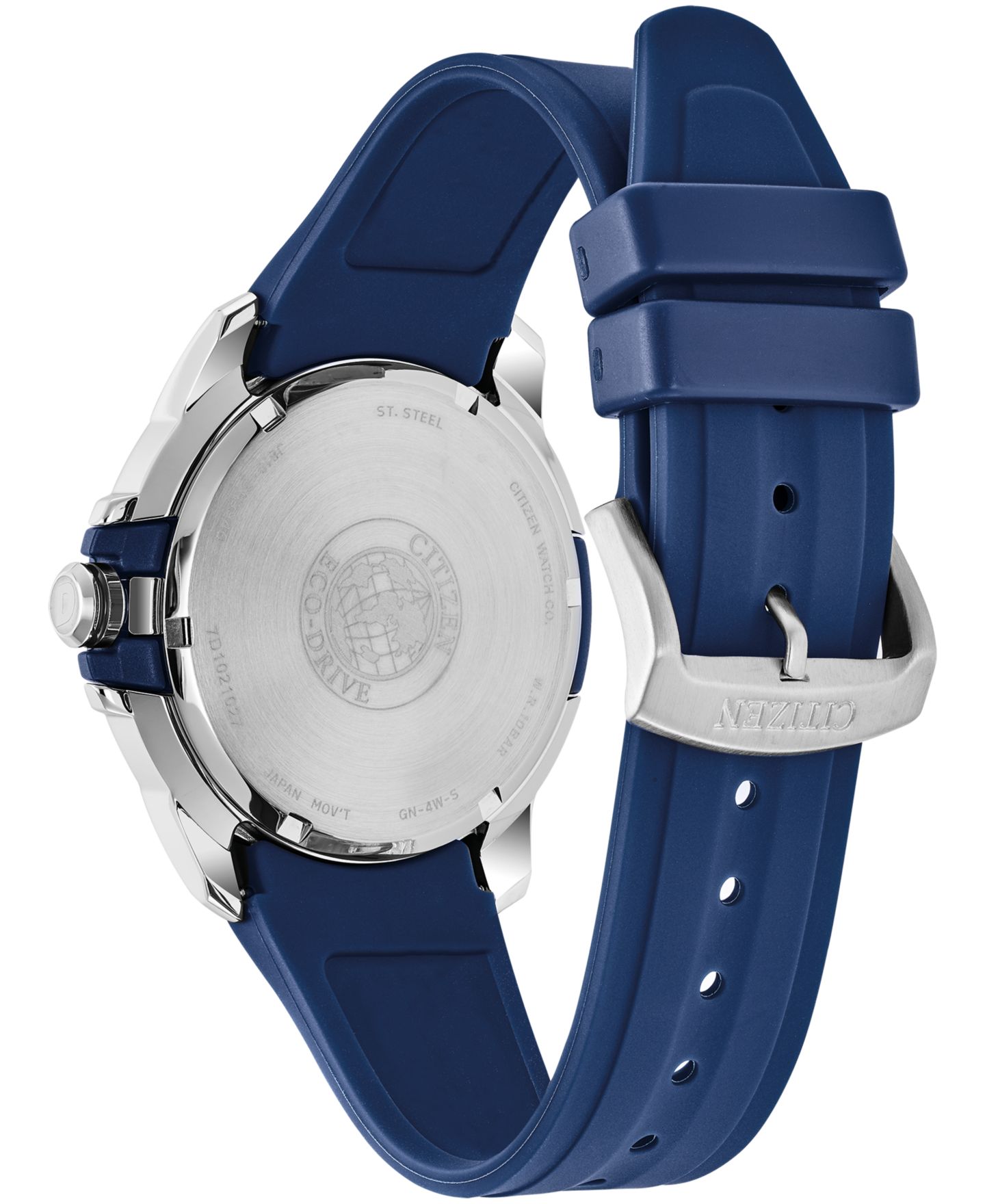 Мужские часы Drive From Citizen Eco-Drive Blue Polyurethane Strap Watch 45mm — фото 3
