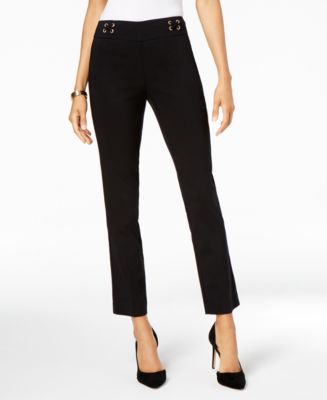 JM Collection Petite Lace-Up Pants, Created for Macy's - Macy's