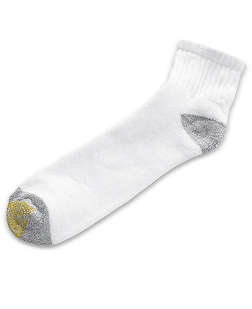 Gold Toe Men's Socks, Athletic Cushioned Quarter 4 Pack, Created for Macy’s & Reviews Socks