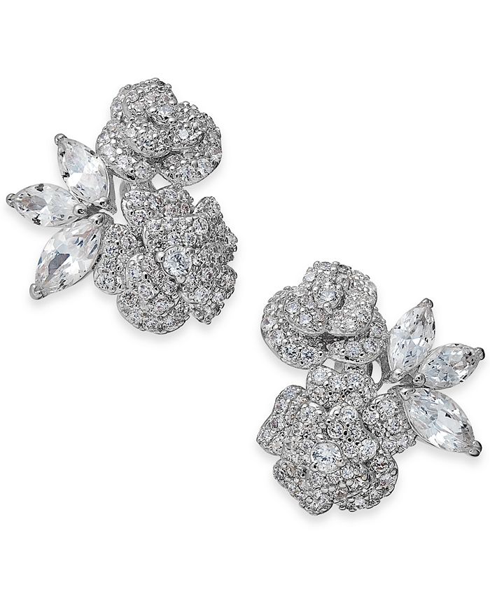 kate spade new york Crystal Flower Stud Earrings Macy s