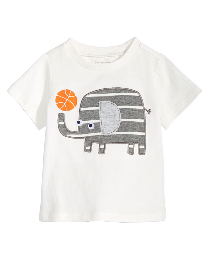 First Impressions Toddler Boys Elephant Graphic Cotton T-Shirt, Created ...