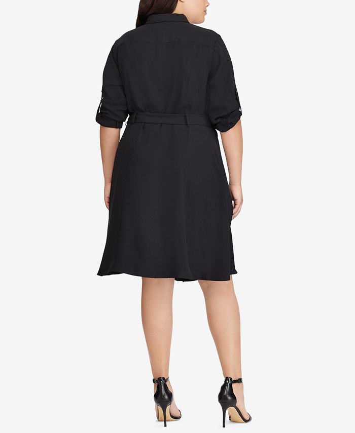 Lauren Ralph Lauren Plus Size Fit & Flare Dress - Macy's