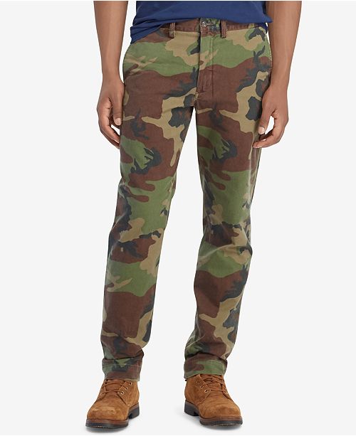 Polo Ralph Lauren Men's Camouflage Classic Fit Cotton Chino Pants