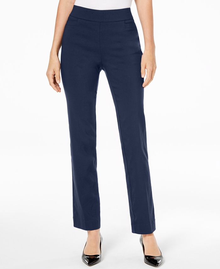 JM Collection Pull-On Slim-Leg Pants, Created for Macy's - Macy's