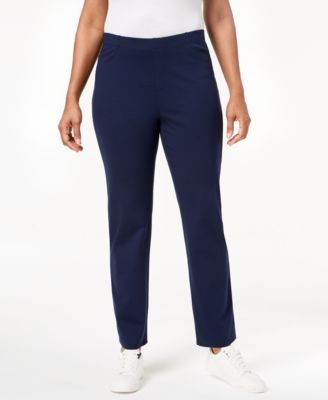 Karen Scott Sport Pull-On Comfort Pants, Created for Macy's & Reviews ...