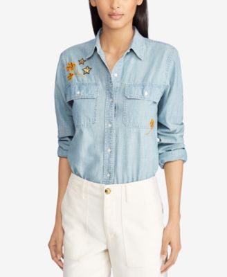 Lauren Ralph Lauren - Petite Cotton Chambray Shirt