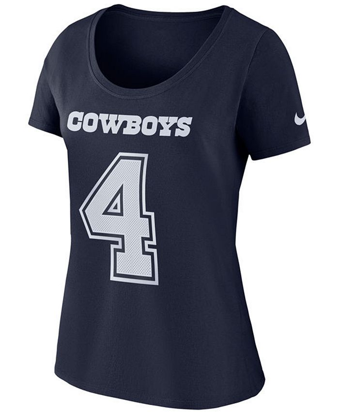 Nike Women's Dak Prescott Dallas Cowboys Mesh Player Pride T-Shirt - Macy's
