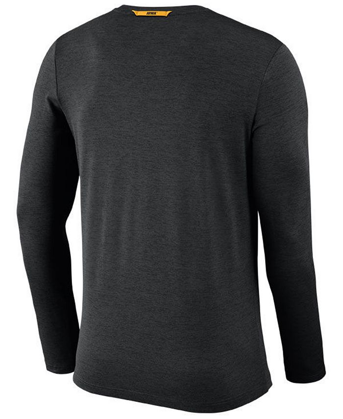 Nike Men's Iowa Hawkeyes Long Sleeve Dri-Fit Coaches T-Shirt - Macy's
