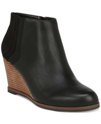 dr scholl's patch wedge bootie