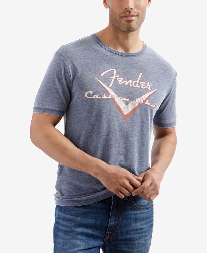 Lucky Brand Men's Fender Custom Burnout Graphic T-Shirt - Macy's