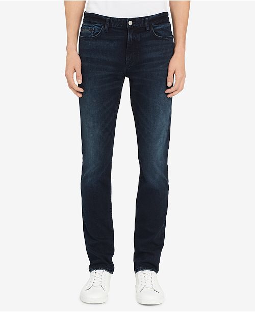 Calvin Klein Jeans Men S Boston Skinny Fit Stretch Blue Black