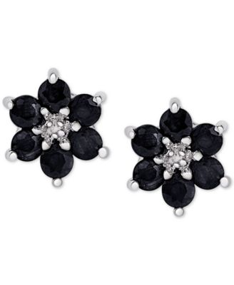 diamond flower stud earrings macys