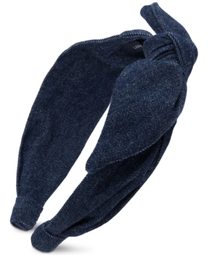 image of France Luxe Denim Bow Hairband