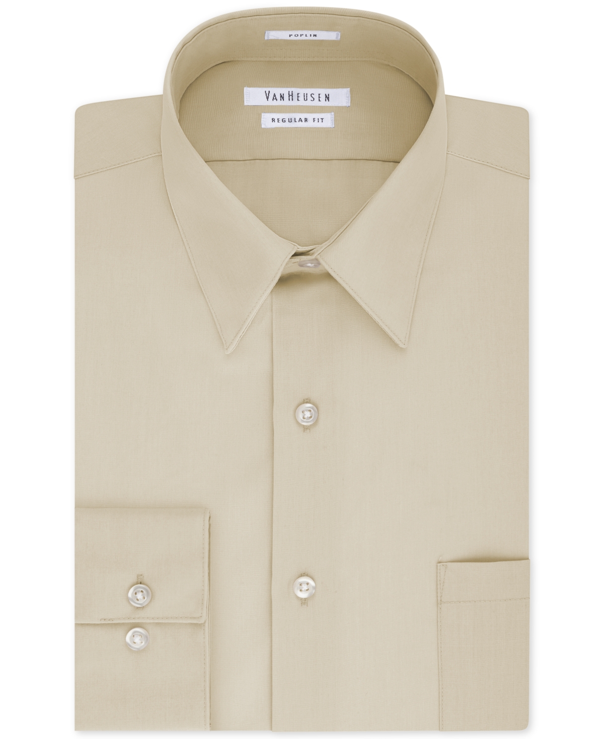 Van Heusen Men's ClassicFit Poplin Dress Shirt Smart Closet