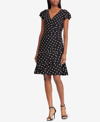 macy's ralph lauren polka dot dress