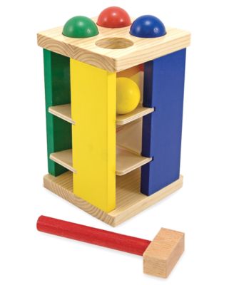 Melissa & Doug POUND AND ROLL TOWER Baby/Toddler/Child Wooden Toys BN 