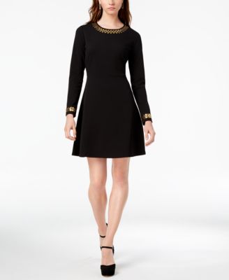 michael kors fit and flare dress