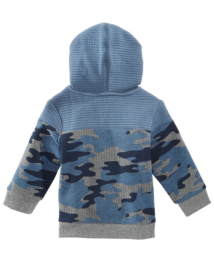 First Impressions Baby Boys Quilted CamoPrint Hoodie, Created for Macy