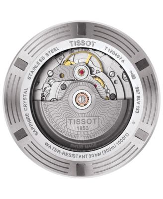 Men's Swiss Automatic Seastar 1000 Powermatic 80 Black Rubber Strap Diver Watch 43mm