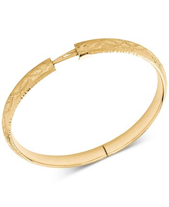 Macy s Engraved Bangle Bracelet in 14k Gold Macy s