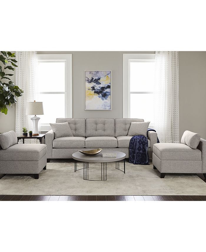 Furniture Clarke II 93" Fabric Estate Sofa, Created for Macy's Macy's