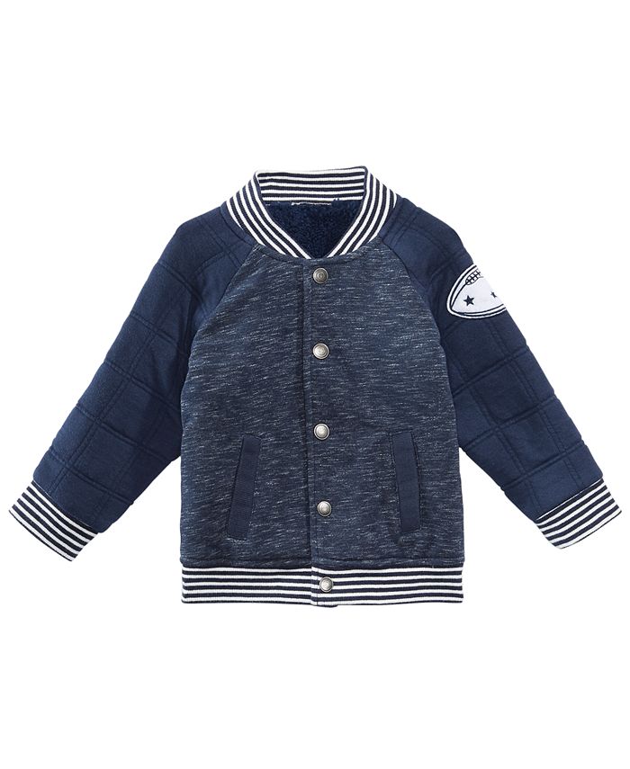First Impressions Baby Boys Quilted Varsity Jacket, Created for Macy's ...