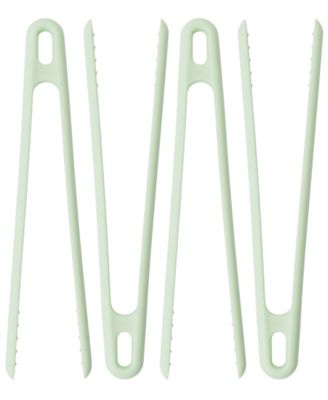 Leo Collection Set of 4 Silicone Tongs 
