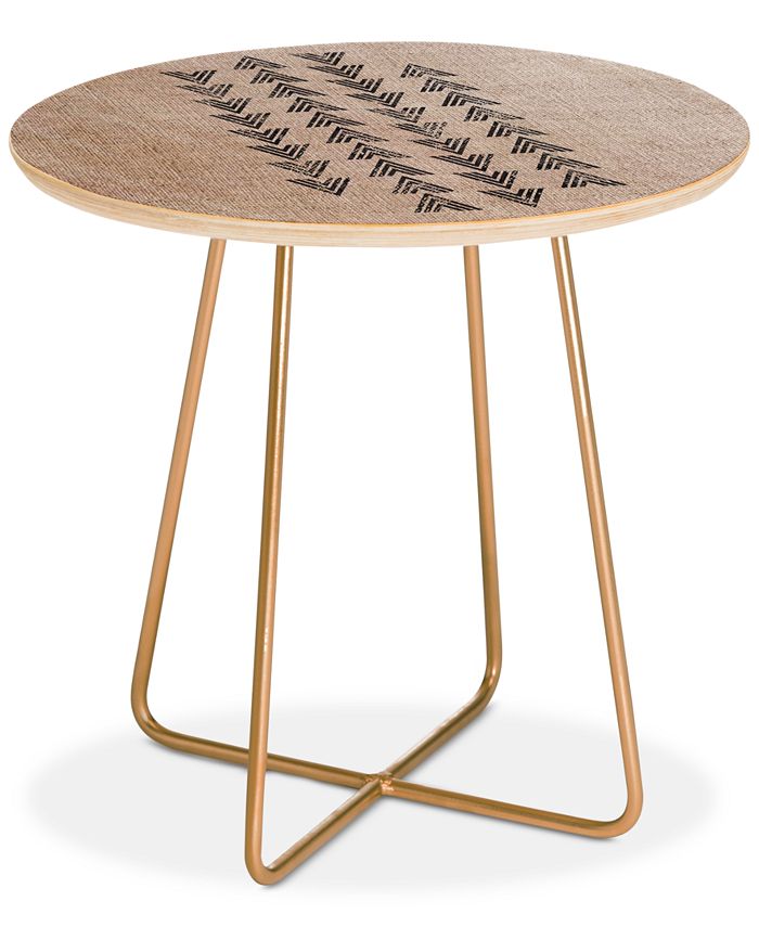Deny Designs - Holli Zollinger French Tri Arrow Round Side Table