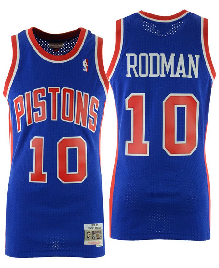 Dennis Rodman #10 Detroit Pistons Swingman Basketball Trikot Jersey Stitched 