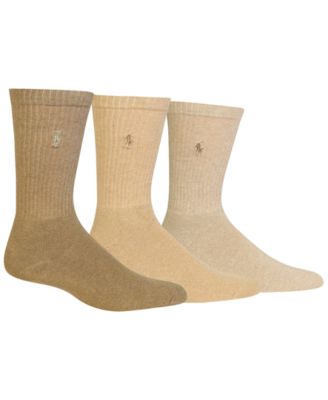 3 Pack Ribbed Cushion Foot Crew Men's Socks